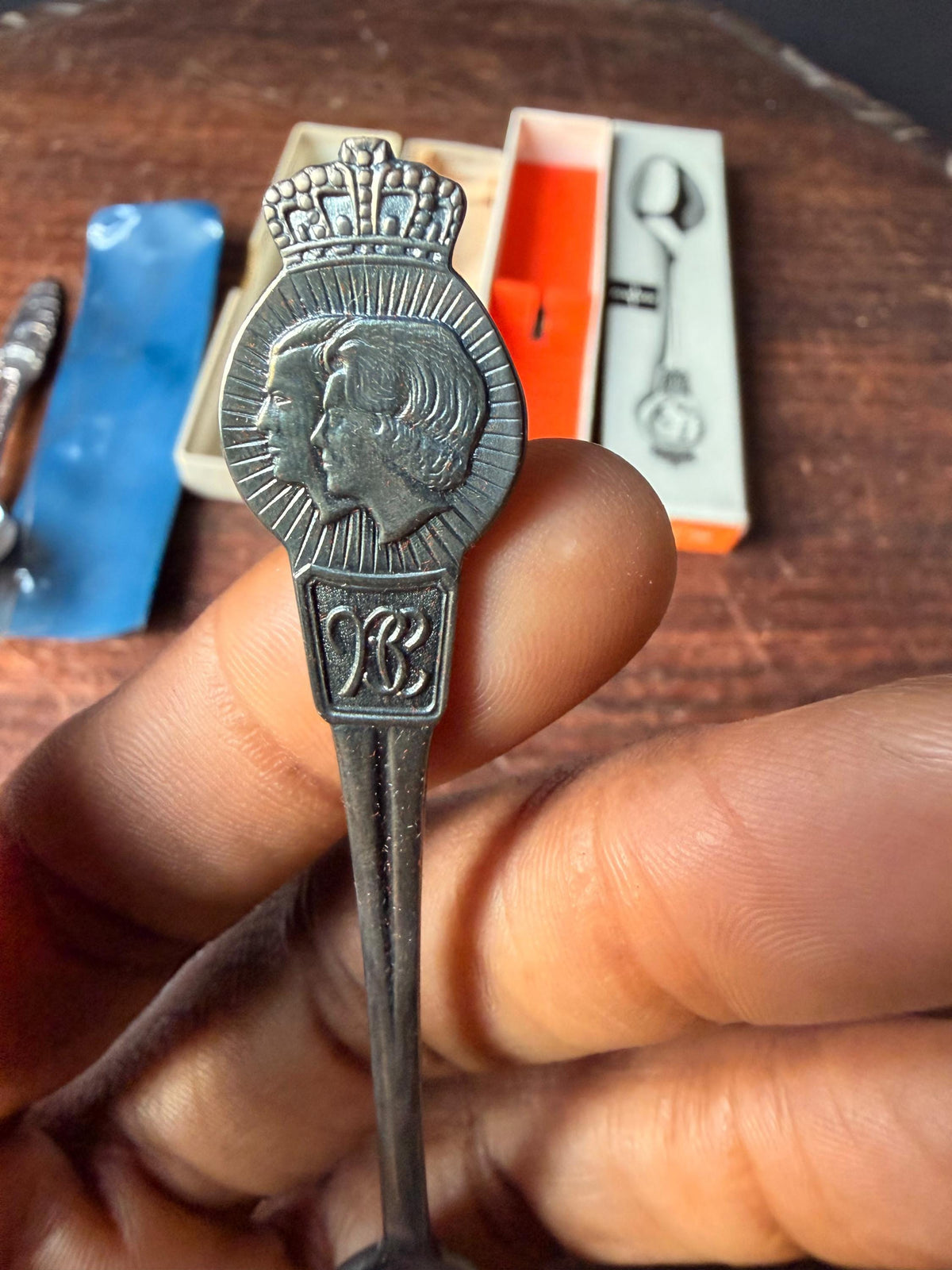 Vintage Silverplate Souvenir Spoons Eik Norway Ship Dutch Royal 1966 Lot 3