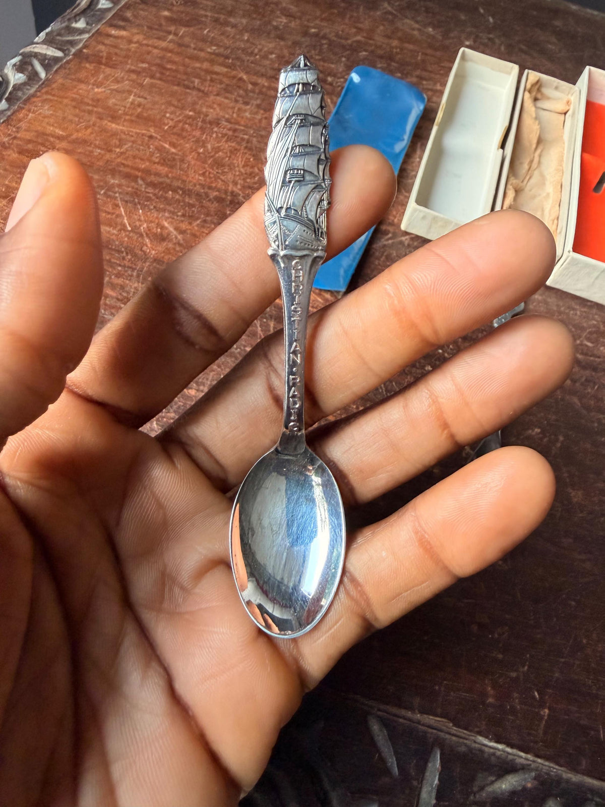 Vintage Silverplate Souvenir Spoons Eik Norway Ship Dutch Royal 1966 Lot 3